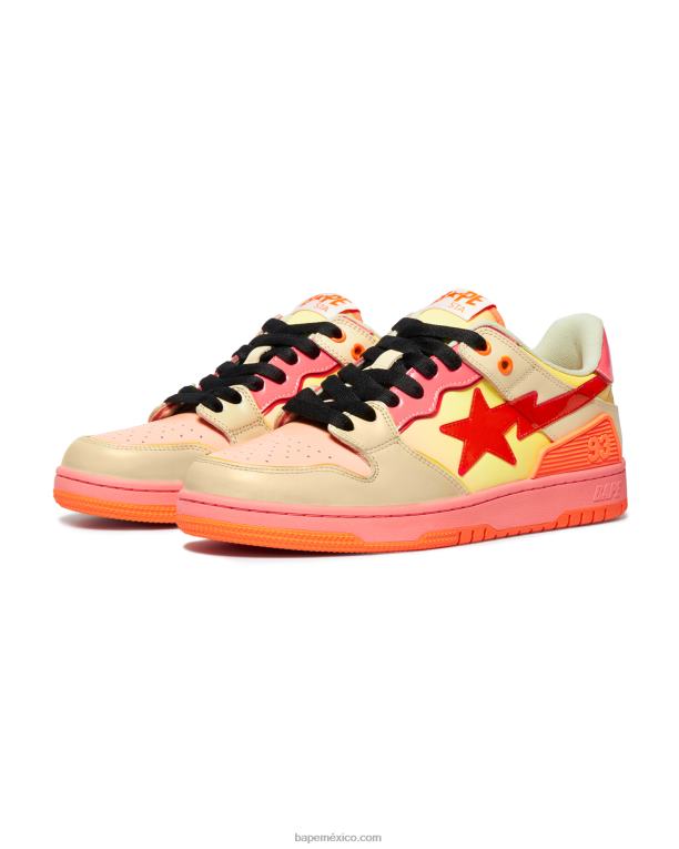 sk8 sta #1 mujer A Bathing Ape 00RH1238 naranja