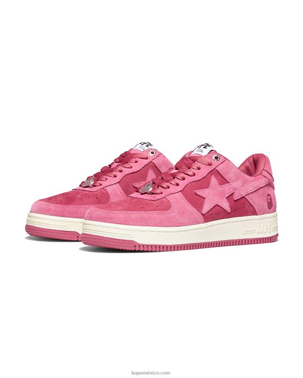 zapatillas mujer A Bathing Ape 00RH1249 rosa