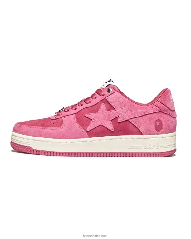 zapatillas mujer A Bathing Ape 00RH1249 rosa