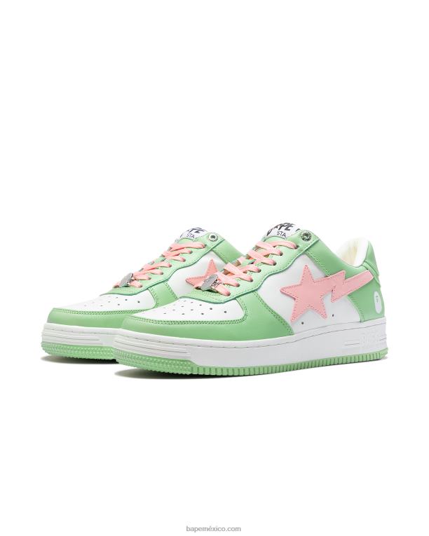 zapatillas mujer A Bathing Ape 00RH1252 verde claro