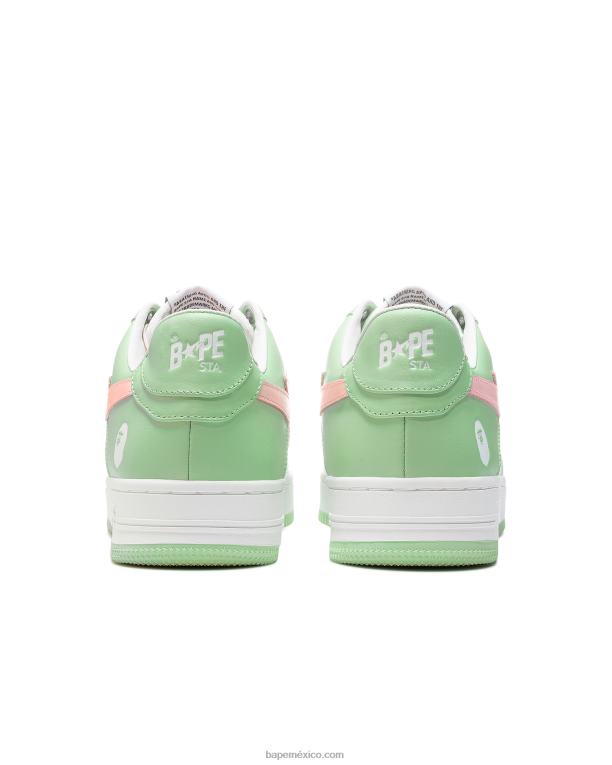 zapatillas mujer A Bathing Ape 00RH1252 verde claro