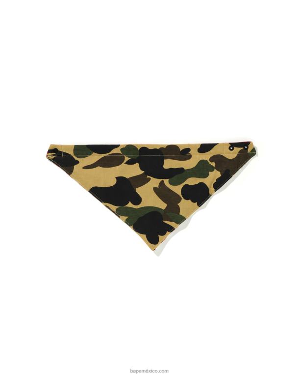 Babero bandana 1st camo niños A Bathing Ape 00RH1632 amarillo