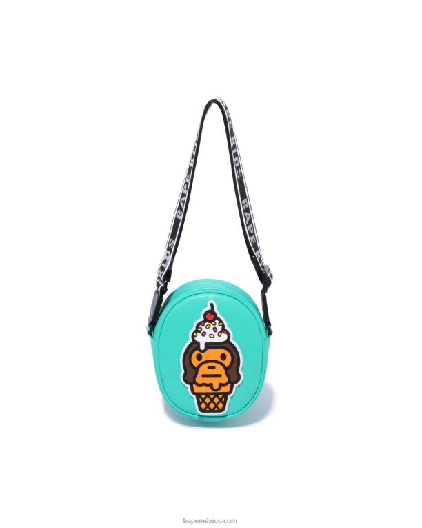 bolso de hombro baby milo helado niños A Bathing Ape 00RH1462 menta