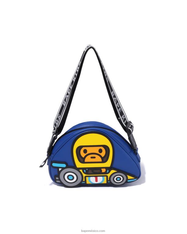 bolso de hombro de carreras baby milo niños A Bathing Ape 00RH1730 azul