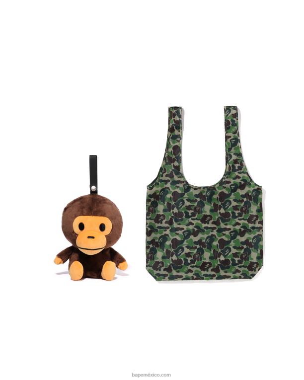 bolso ecologico peluche milo niños A Bathing Ape 00RH1275 marrón