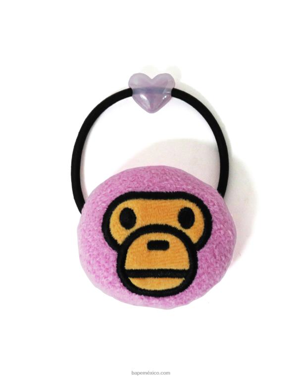 accesorio de goma para el pelo baby milo niños A Bathing Ape 00RH1782 rosa