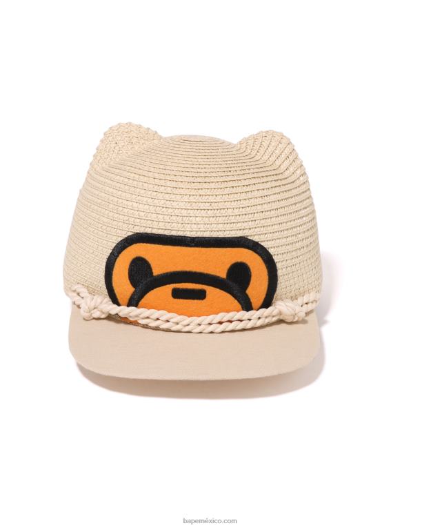 gorra baby milo niños A Bathing Ape 00RH1705 beige