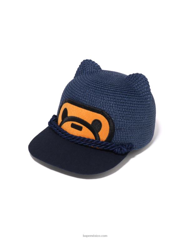 gorra baby milo niños A Bathing Ape 00RH1706 Azul marino