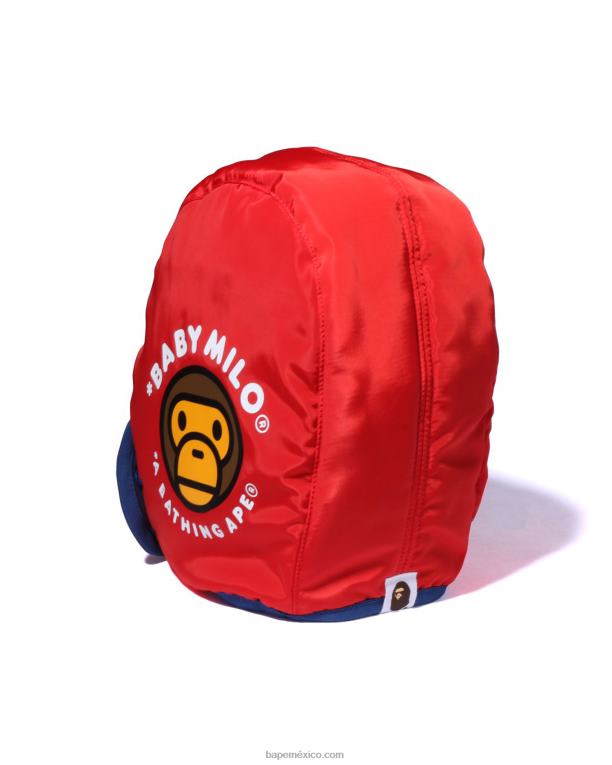 gorra de bebe milo niños A Bathing Ape 00RH1715 rojo brillante
