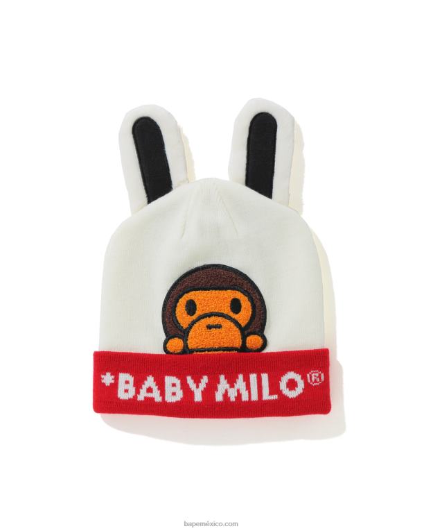 gorro boa baby milo friends niños A Bathing Ape 00RH1763 blanco