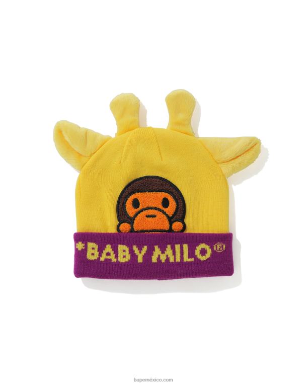 gorro boa baby milo friends niños A Bathing Ape 00RH1764 amarillo