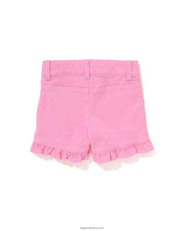 shorts baby milo con volantes de fresas niños A Bathing Ape 00RH1417 rosa
