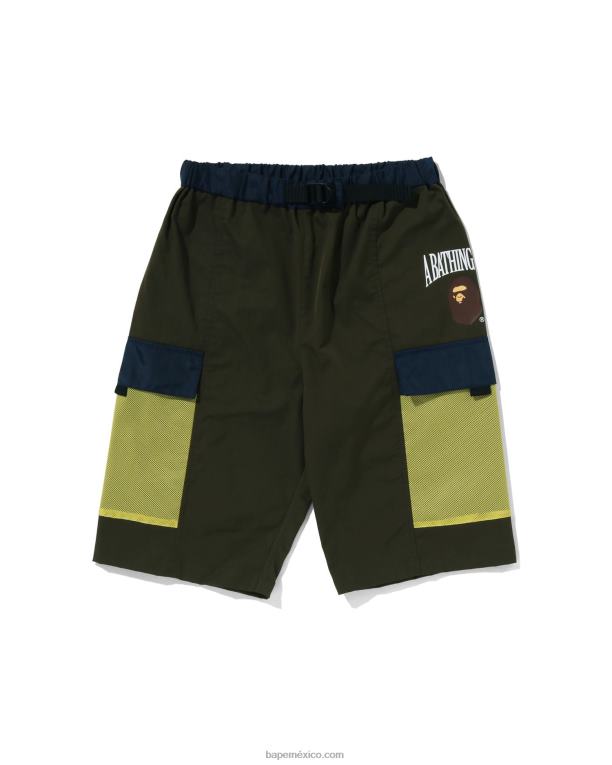 shorts de malla con bolsillo niños A Bathing Ape 00RH1309 selva profunda