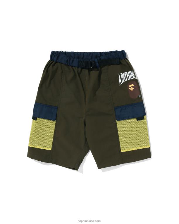shorts de malla con bolsillo niños A Bathing Ape 00RH1311 selva profunda