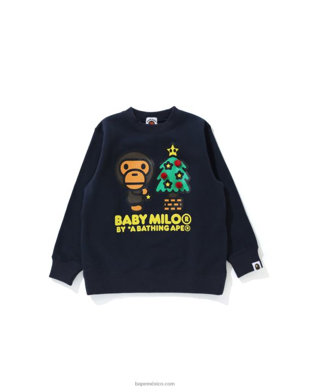 baby milo brilla en la camiseta del estado oscuro niños A Bathing Ape 00RH1771 negro
