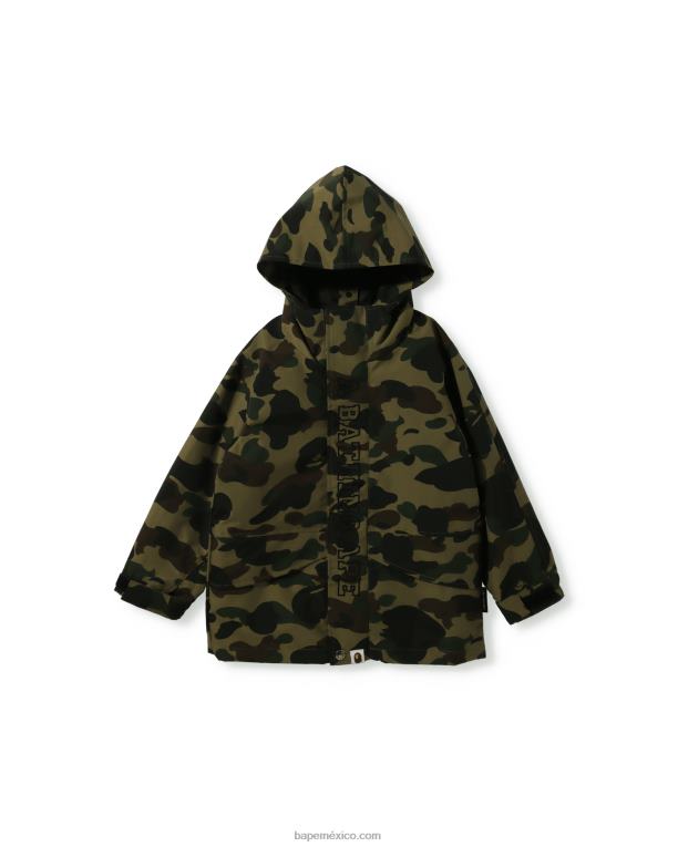 Chaqueta 1st Camo 4way niños A Bathing Ape 00RH1754 ejercito verde