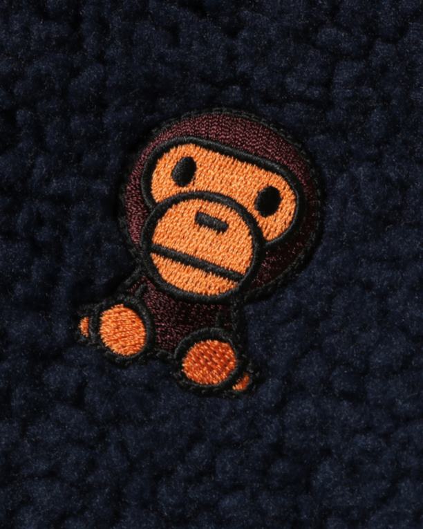 chamarra de felpa baby milo boa niños A Bathing Ape 00RH1779 azul