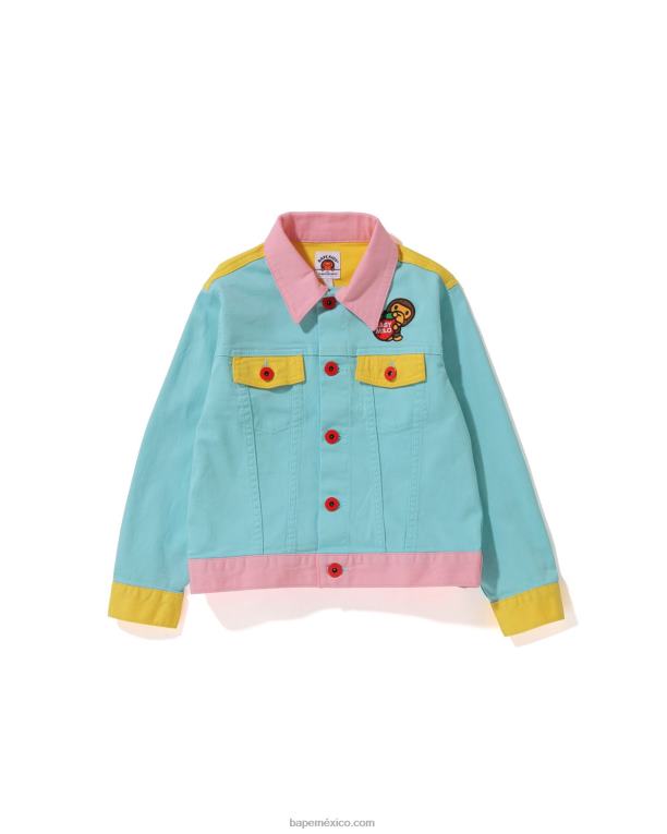 chaqueta baby milo con botones niños A Bathing Ape 00RH1726 caso