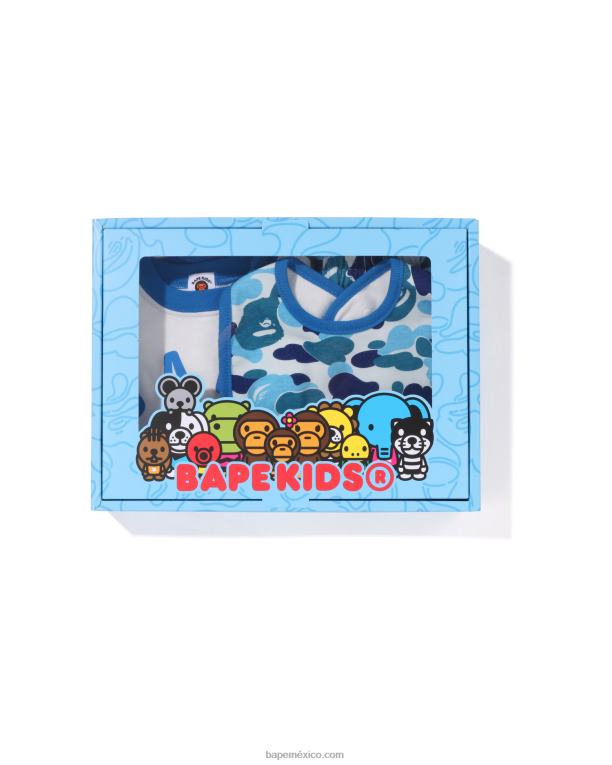 abc camo baby milo set de regalo niños A Bathing Ape 00RH1278 azul claro