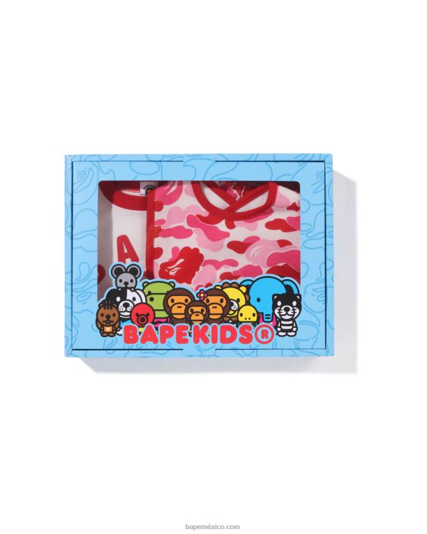 abc camo baby milo set de regalo niños A Bathing Ape 00RH1280 rosa