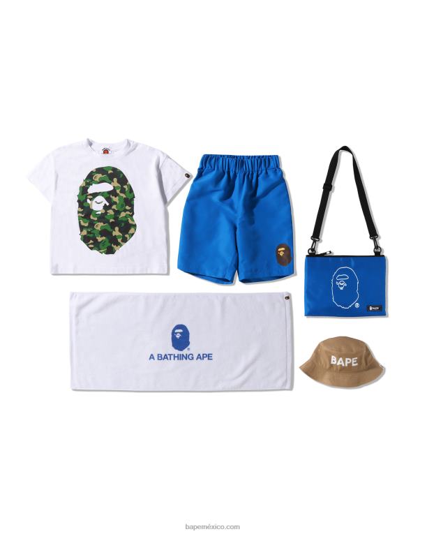 bolsa de verano vacaciones playa niños A Bathing Ape 00RH1594 azul