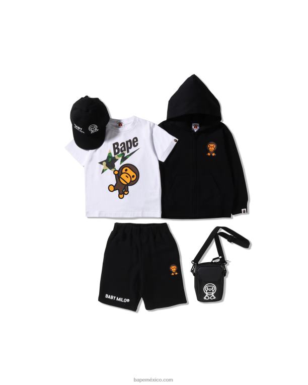 club de entrenamiento de bolsa de verano niños A Bathing Ape 00RH1591 negro