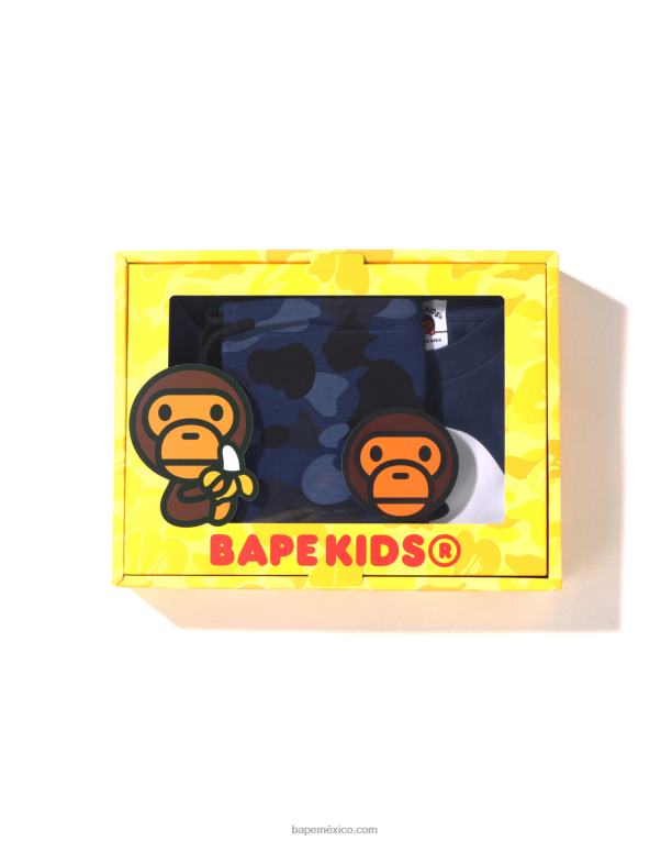 set de regalo color camo by bathing niños A Bathing Ape 00RH1635 azul