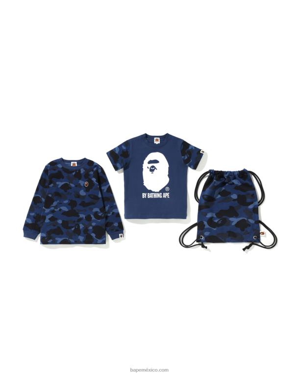 set de regalo color camo by bathing niños A Bathing Ape 00RH1635 azul