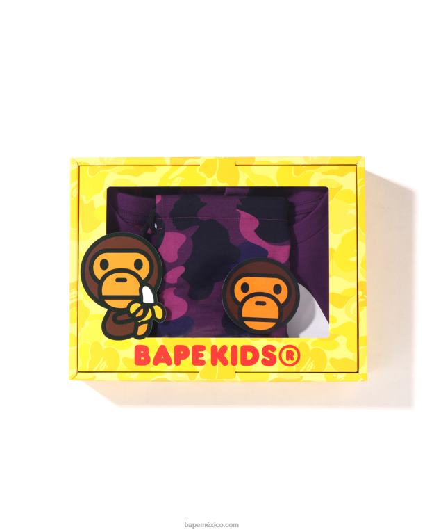 set de regalo color camo by bathing niños A Bathing Ape 00RH1636 púrpura