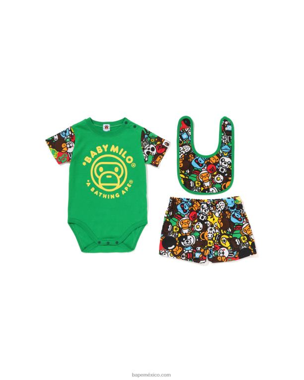 set de regalo milo all safari niños A Bathing Ape 00RH1391 Esmeralda