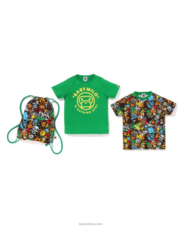 set de regalo milo all safari niños A Bathing Ape 00RH1393 Esmeralda