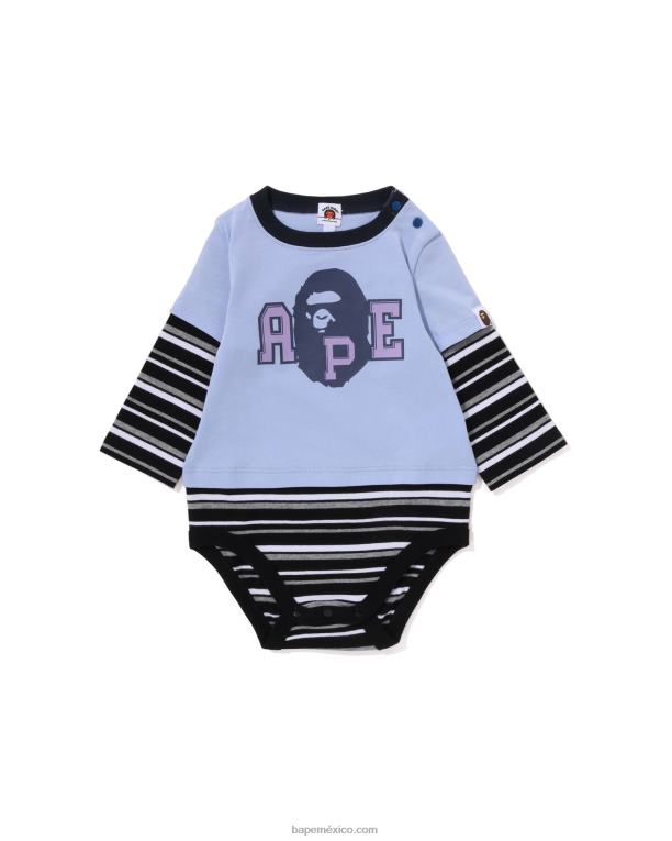 body a capas con cabeza de aro niños A Bathing Ape 00RH1367 azul