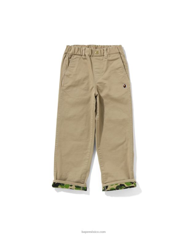 pantalones camuflados abc niños A Bathing Ape 00RH1671 beige