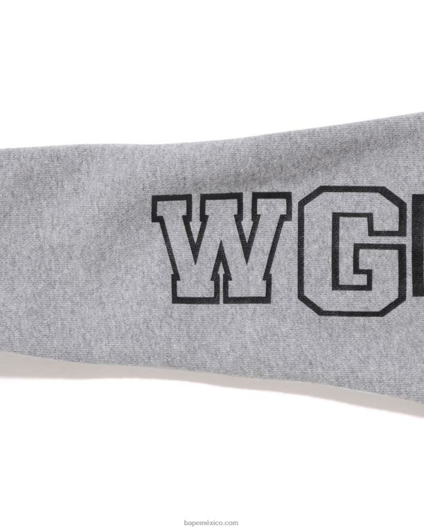 1st sudadera con capucha y cremallera con parche de tiburón camuflado niños A Bathing Ape 00RH1500 amarillo