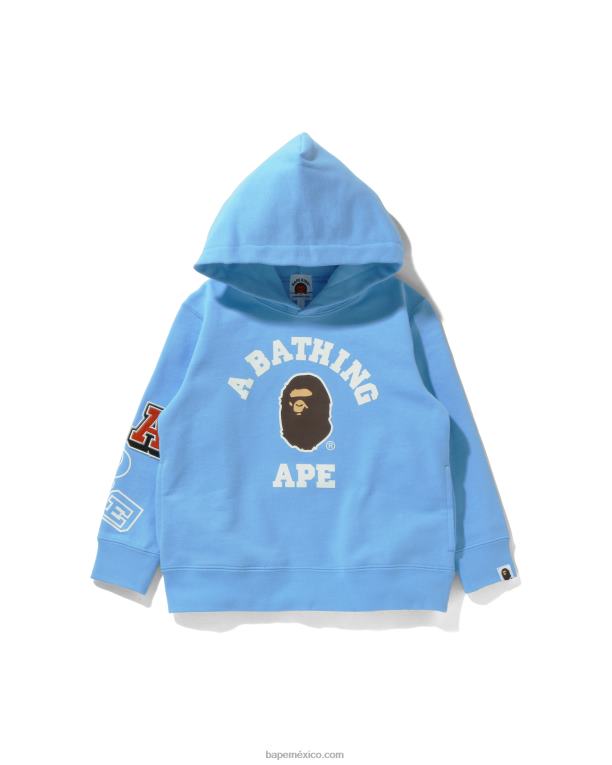 múltiples fuentes sudadera con capucha niños A Bathing Ape 00RH1674 azul