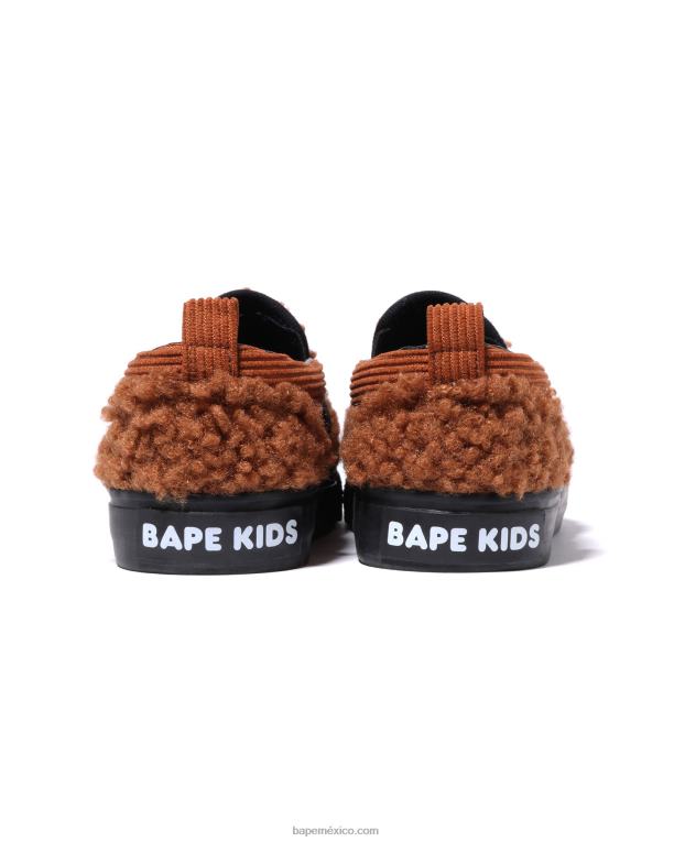 zapatillas baby milo boa niños A Bathing Ape 00RH1522 marrón