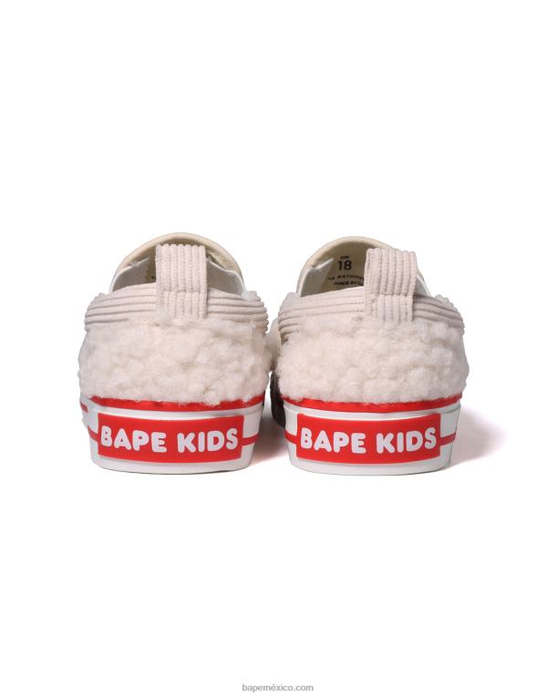 zapatillas baby milo boa niños A Bathing Ape 00RH1523 blanco