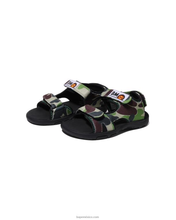 sandalias bebe milo abc niños A Bathing Ape 00RH1267 ejercito verde