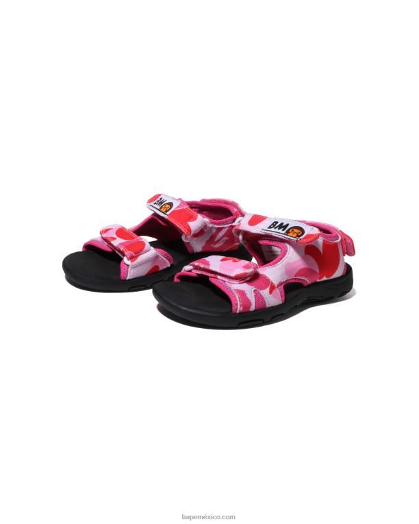 sandalias bebe milo abc niños A Bathing Ape 00RH1268 rosa